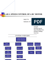 Lab 3: Speed Control of A DC Motor: MAE 576 Instructor: Dr. Venkat Krovi