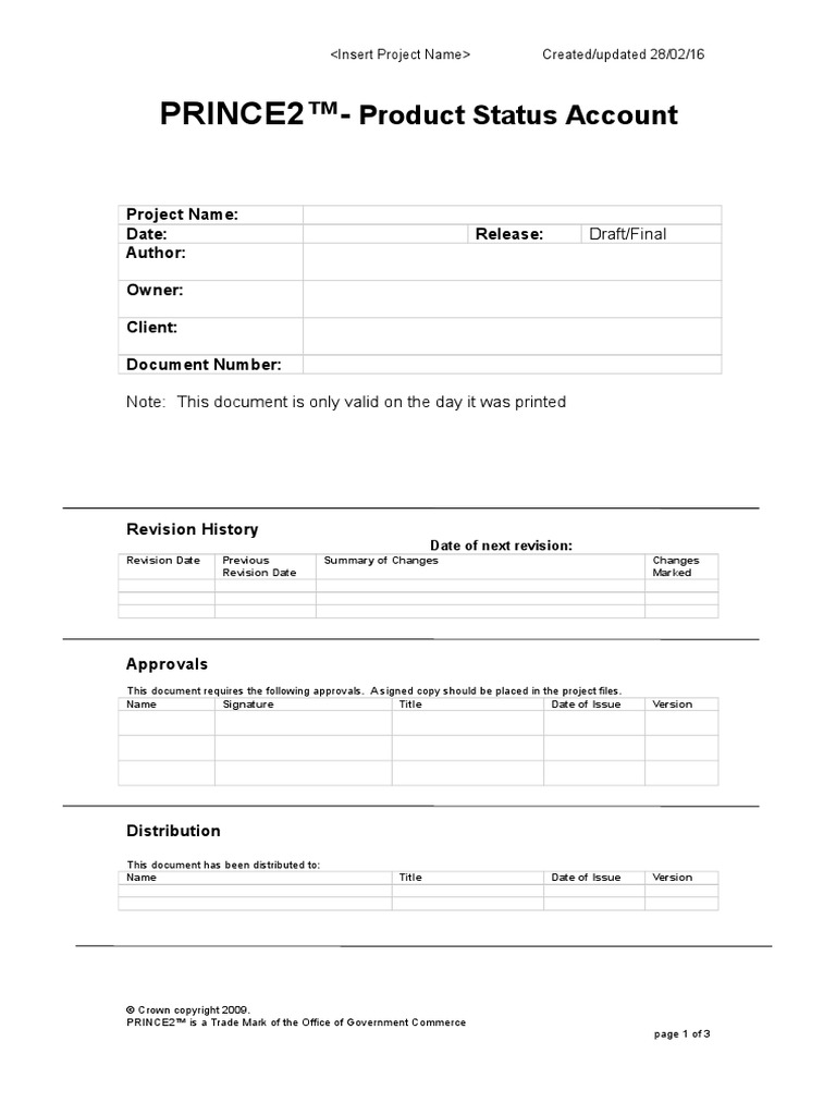 Product Status Account | PDF | File Format | Intellectual Works