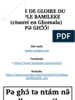 Hymne de Gloire Du Peuple Bamileke (Ghomala)