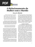 Relacionamento da Mulher com o Marido