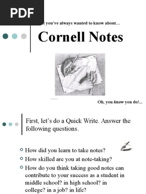 Cornell Notes PPT