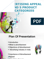 Advertising Appeal and 5 Product Categories: Free Powerpoint Templates Free Powerpoint Templates