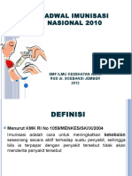 8. Jadwal Imunisasi Nasional 2010