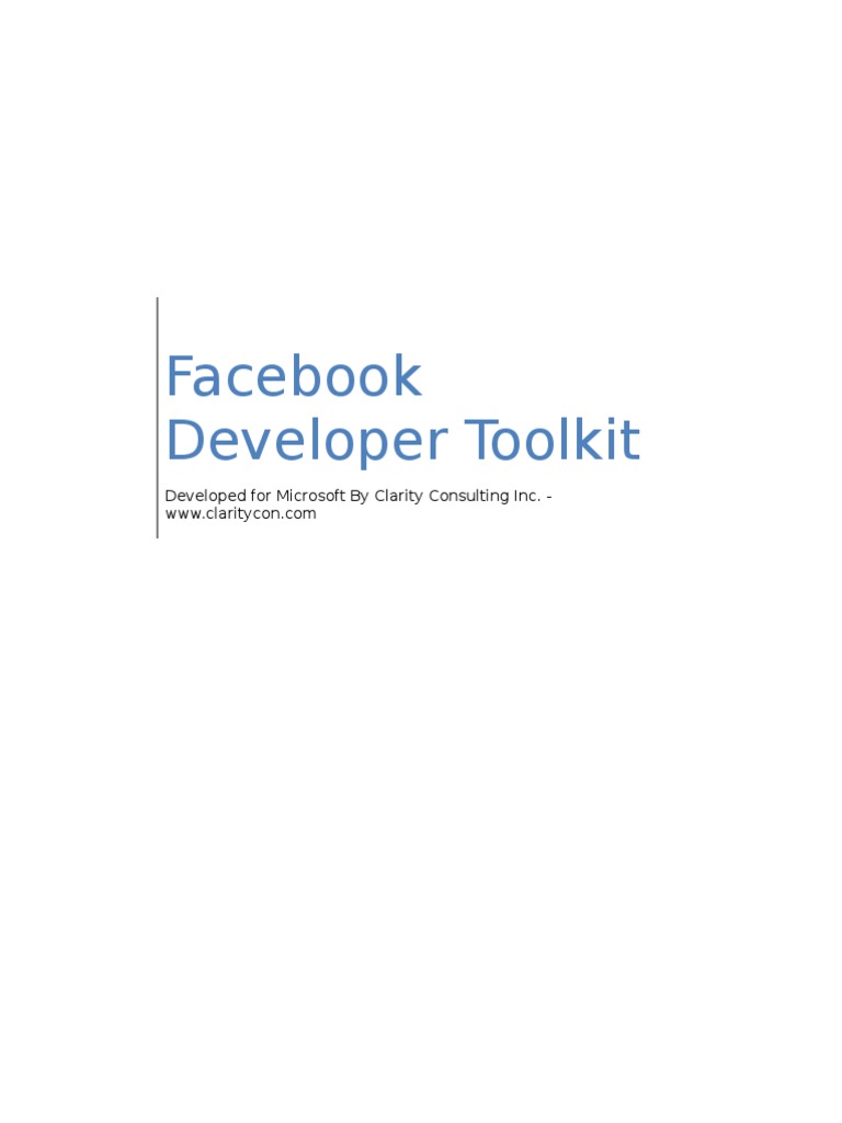 Face Book Developer Toolkit | PDF | Language Integrated Query ...