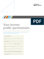 Investor Profile Questionnaire