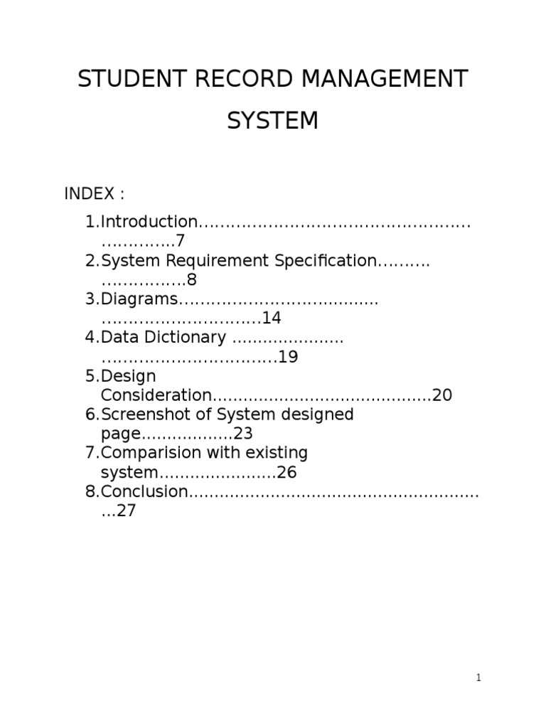 Student Record Management System | Download Free PDF | Web Server ...