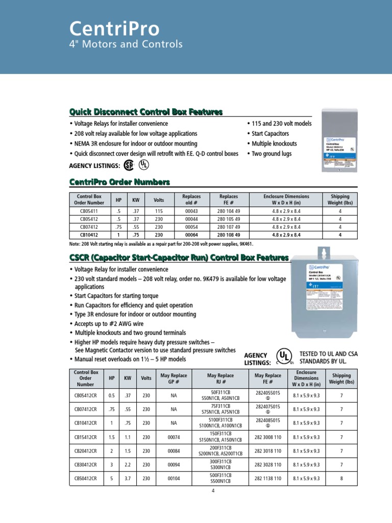 Gould Pumps Relay Capacitor