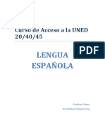 Apuntes Curso de Lengua Acceso Mayores 25 Septiembre/febrero