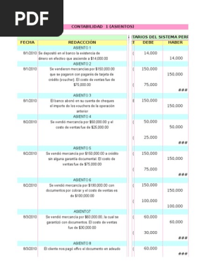 Ejercicios Resueltos Contabilidad Financ Pdf Cheque Bancos
