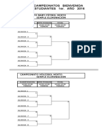 Fixture Campeonato Baby - Fútbol y Vóleibol Mixto 1ros. Años 2016