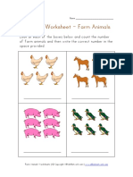 count farm animals worksheet