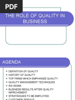 Download The role of quality in business by haridinesh SN30104297 doc pdf