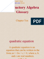 Algebra Definitions Opt