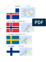 Bandera y Mapa Paises Europa