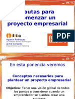 8-Pautas para Comenzar Un Proyecto Empresarial