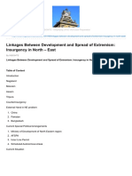 Linkages Between Development and Spread of Extremism Insurgency in North East