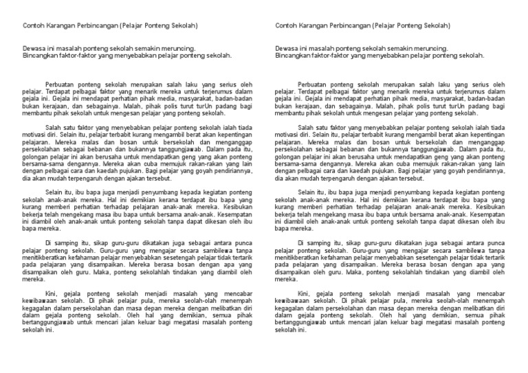 Karangan Perbincangan Pdf