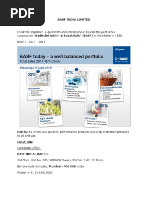 Basf India Limited Construction Management Polyurethane