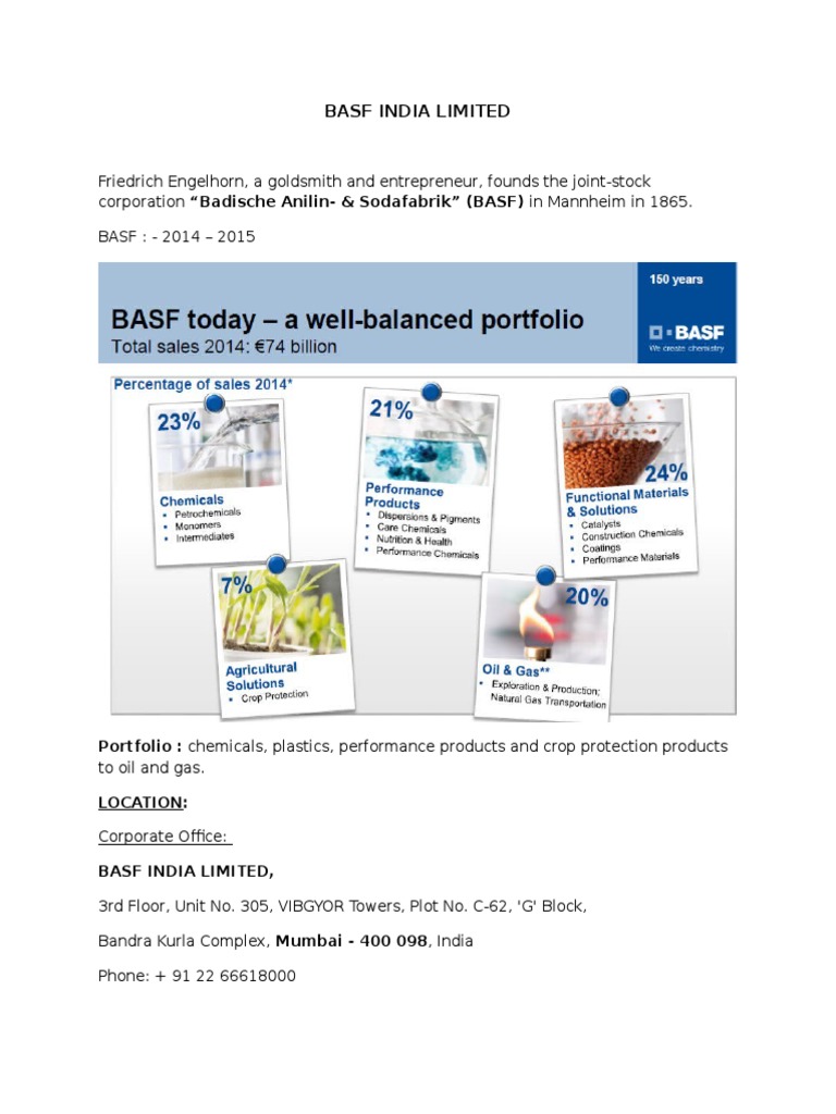 Basf India Limited | PDF | Construction Management | Polyurethane