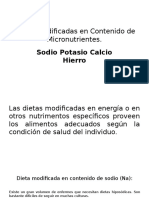 Dietas Modificadas en Contenido de Micronutrientes