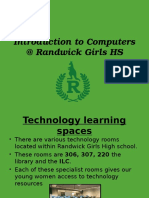 Introduction To Computer Randwick Girls Hs
