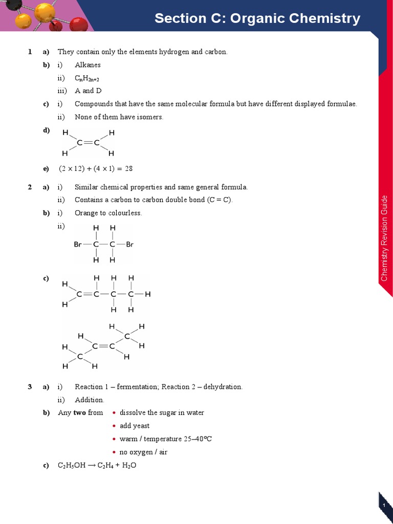 Organic Chemistry Revision Guide | PDF