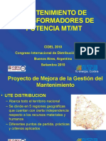 Mantenimiento de Transformadores de Potencia