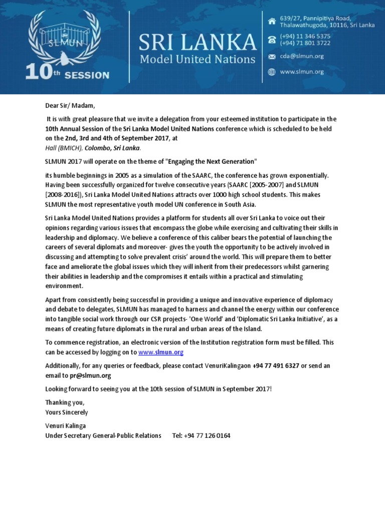 Invitation Letter | PDF