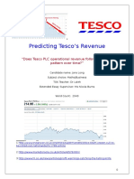 Predicting Tesco's Revenue (Extended Essay)