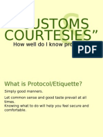 Customs and Courtesies Embedded 