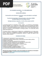 CONVOCATORIA XVI Congreso Nacional y VI Latinoamericano de Sociología Jurídica 21