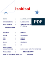 Visakisai Register Form