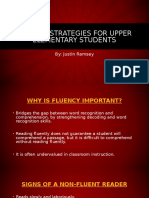 Fluency Strategies For Upper Elementary Students: By: Justin Ramsey