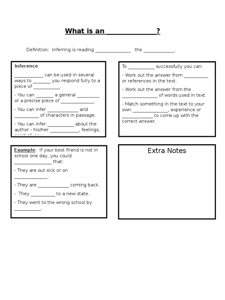 Understanding Inference in Reading | PDF