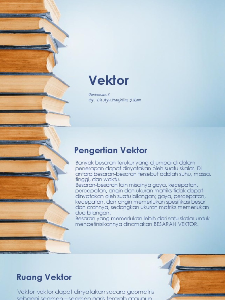 Pengertian dan Jenis Vektor | PDF