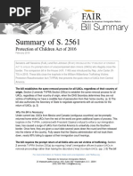 Summary of S2561, Protection of Children Act of 2016