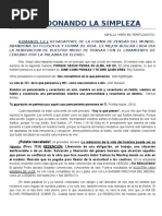 Abandonando La Simpleza (Autoguardado)