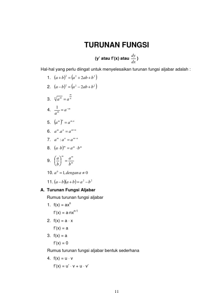 Ringkasanturunanfungsi