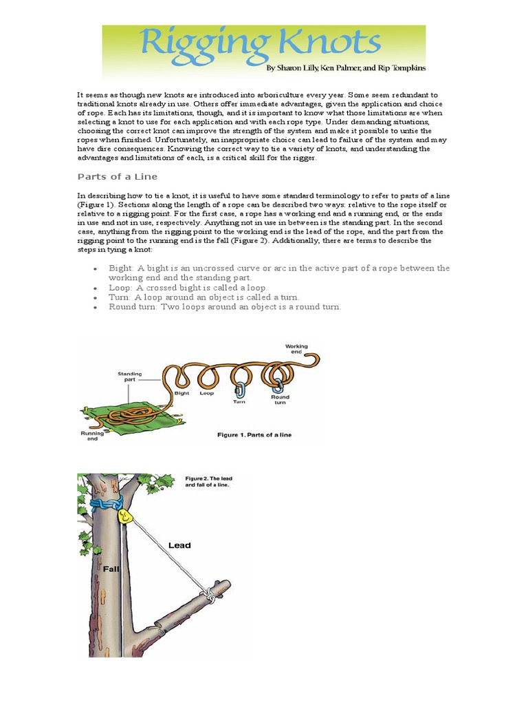 Essential Arborist Rigging Knots Guide | PDF | Business