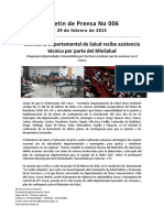 Boletín 006 Secretaría Departamental de Salud Recibe Asistencia Técnica Por Parte Del MinSalud