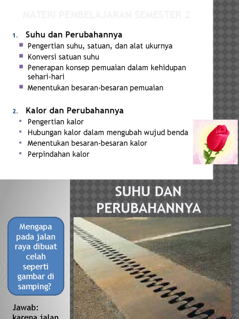 Suhu Dan Perubahannya Untuk Kelas 7