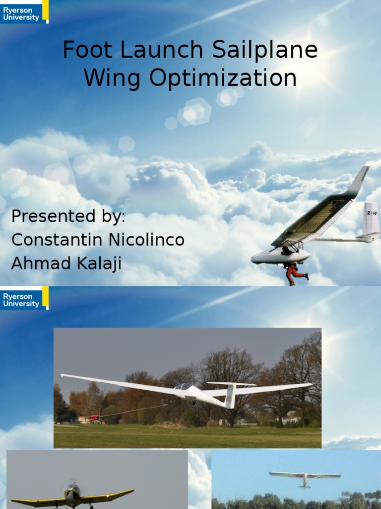 Foot Launch Sailplane Wing Optimization | PDF | Glider (Sailplane ...