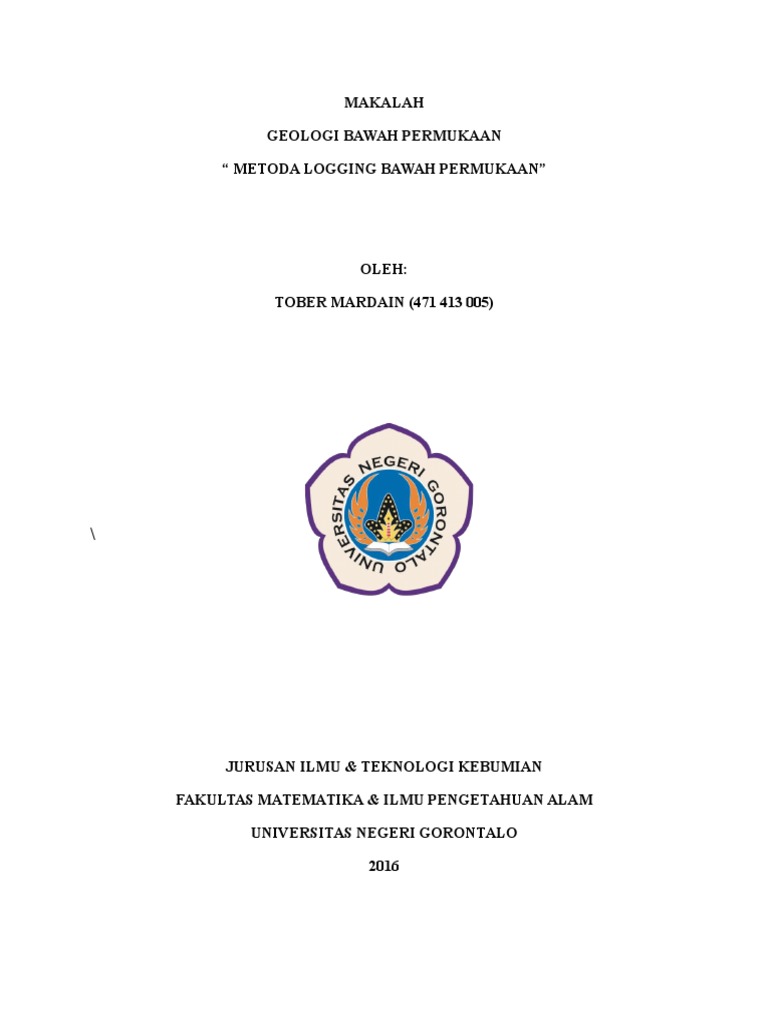 Metode Logging Bawah Permukaan | PDF | Sains & Matematika