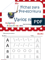 Preescritura Diferentes Niveles Abecedario