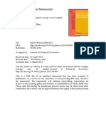 Investment and the Weighted Average Cost of Capital