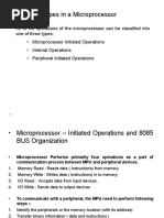 Operation Types in A Microprocessor