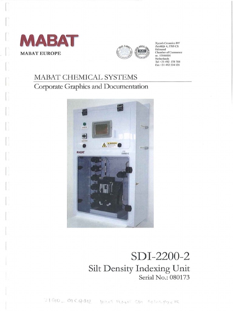 Mabat Sdi 22002 PDF Buoyancy Valve