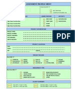 Assessment Profile Sheet: Assessor (S) Labor Posture Activity