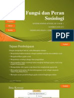 Fungsi Dan Peran Sosiologi