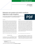 Posición cóndilo mandibular cirugía ortognática